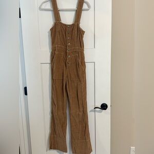 Brown corduroy jumpsuit